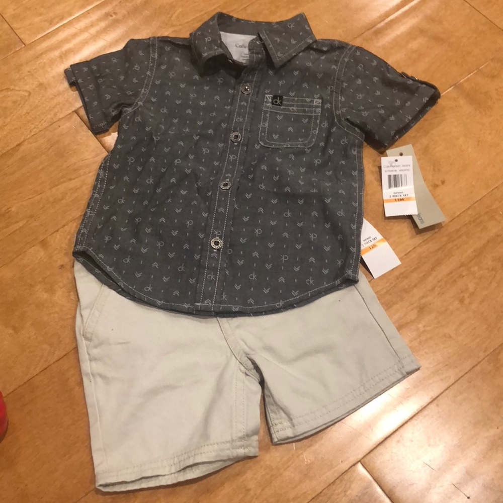 Infants 2 piece short and shirt set